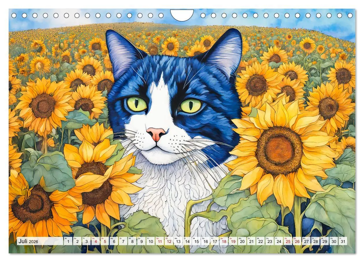 Bild: 9783457263525 | Katzenzauber - Katzenkalender mit stimmungsvollen Bildern...